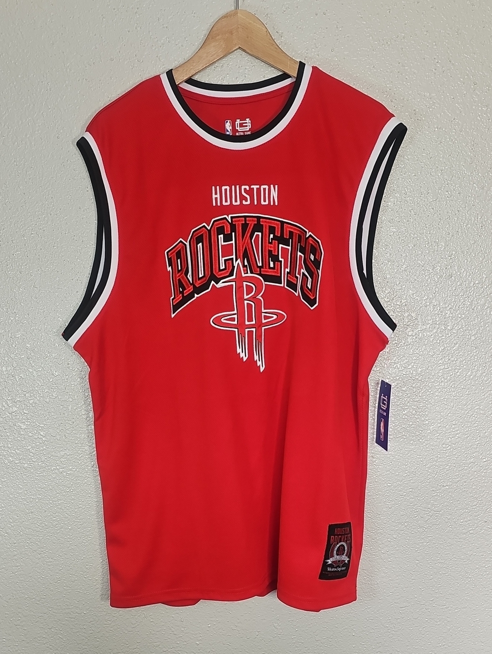 Ultra Game Houston Rockets Red Jersey.